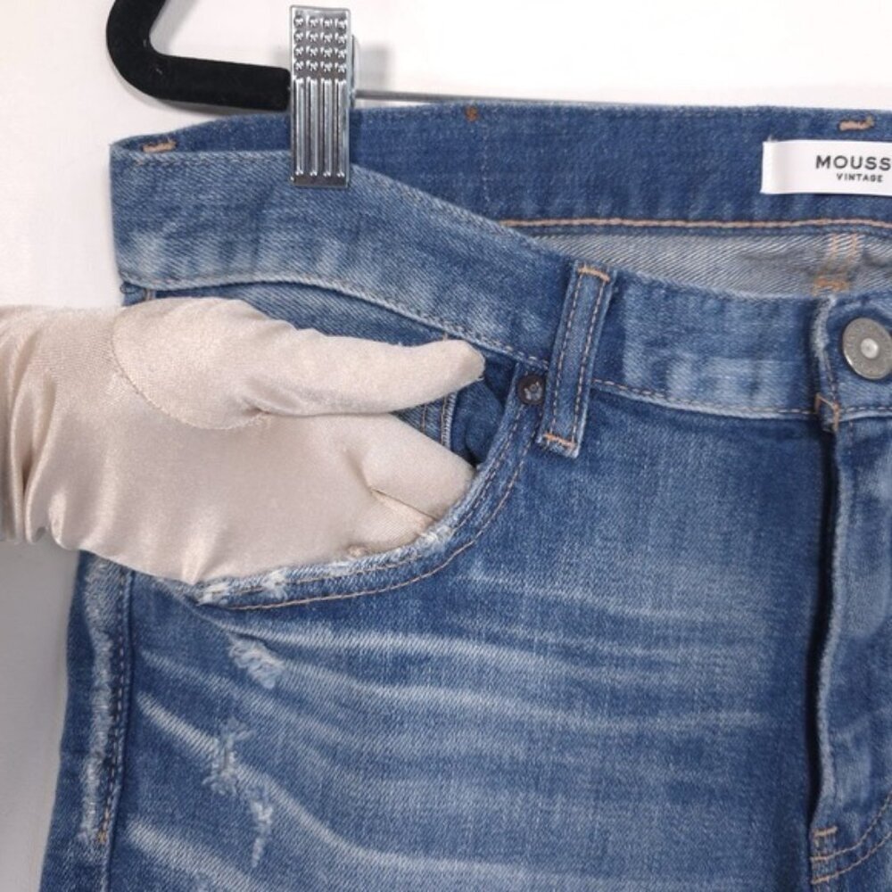 NWT MOUSSY VINTAGE Women's Jeans 30 JAPAN MADE Helendale Skinny Distressed HOWA‎ - Picture 8 of 14